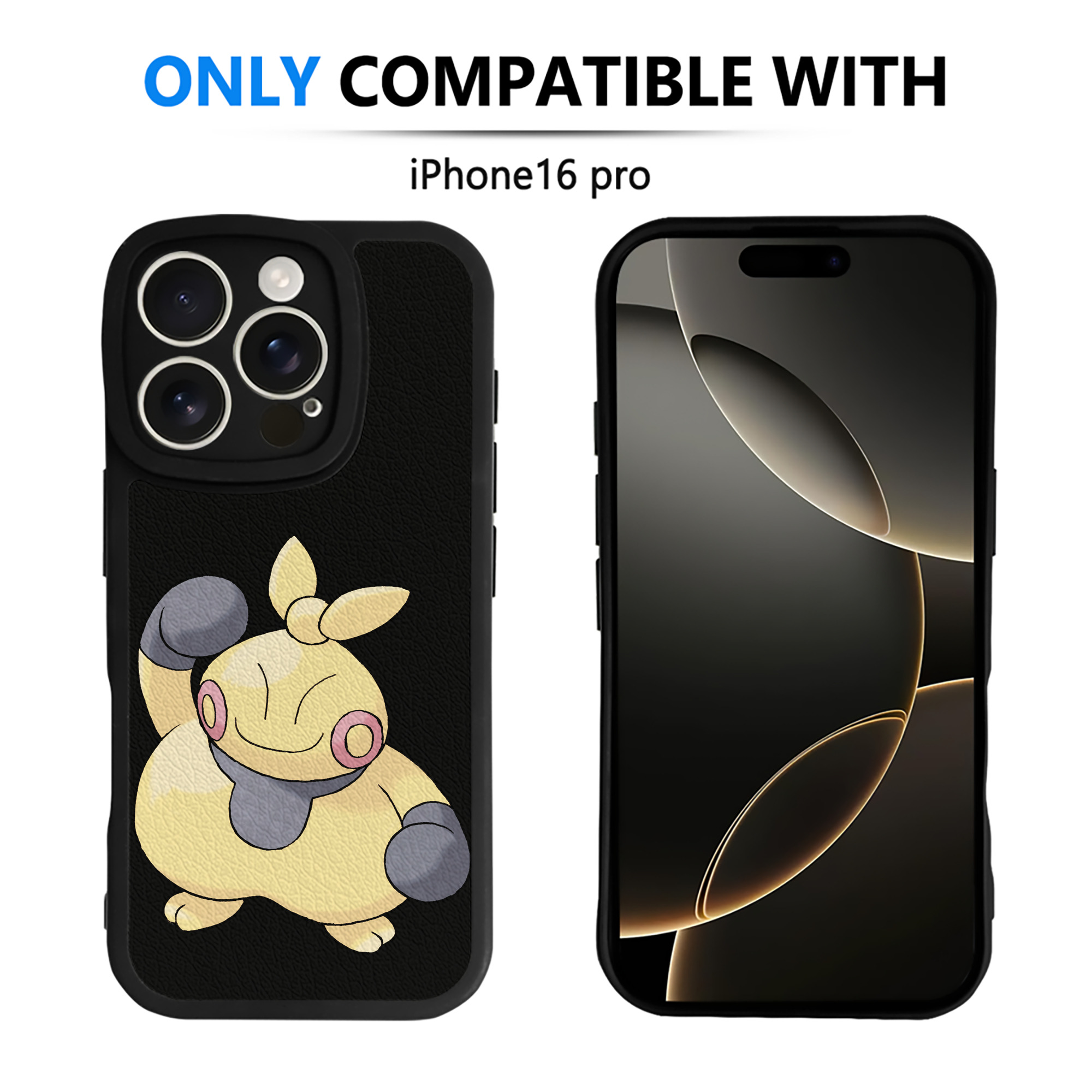 （画像用） ポケットモンスター Pokémon 【iPhone 16シリーズ対応】シリコンスマホケース（レザー調） 材質：シリコン